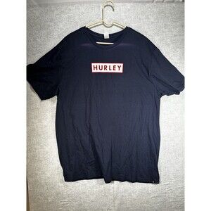 Hurley Shirt Adult XXL 2XL Navy  Blue Graphic Beach Outdoor Classic Mens